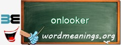 WordMeaning blackboard for onlooker